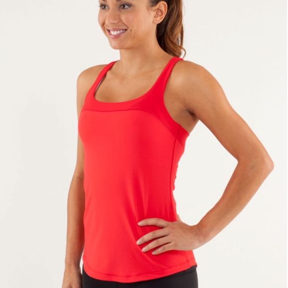 Lululemon First Base Tank Top in Love Red / Fiery Red size Women's 6 - Picture 2 of 10